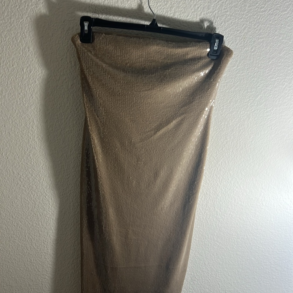 Banana Republic sequin strapless lined midi DRESS autumn wedding formal evening - Picture 12 of 12